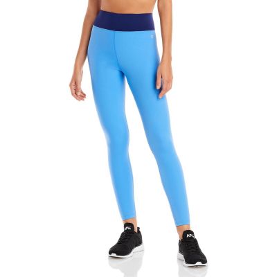 ALL ACCESS Womens Blue Moisture Wicking Active Wear High Waist Leggings XS